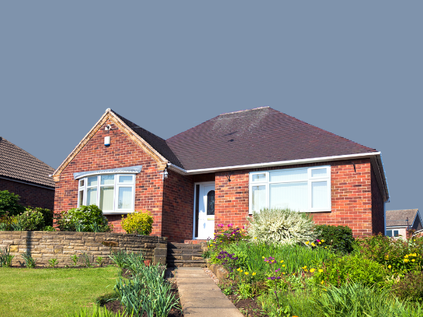A bungalow with a pretty garden. Cash Property Buyer, helps people to sell there homes fast in Derby and Nottingham.